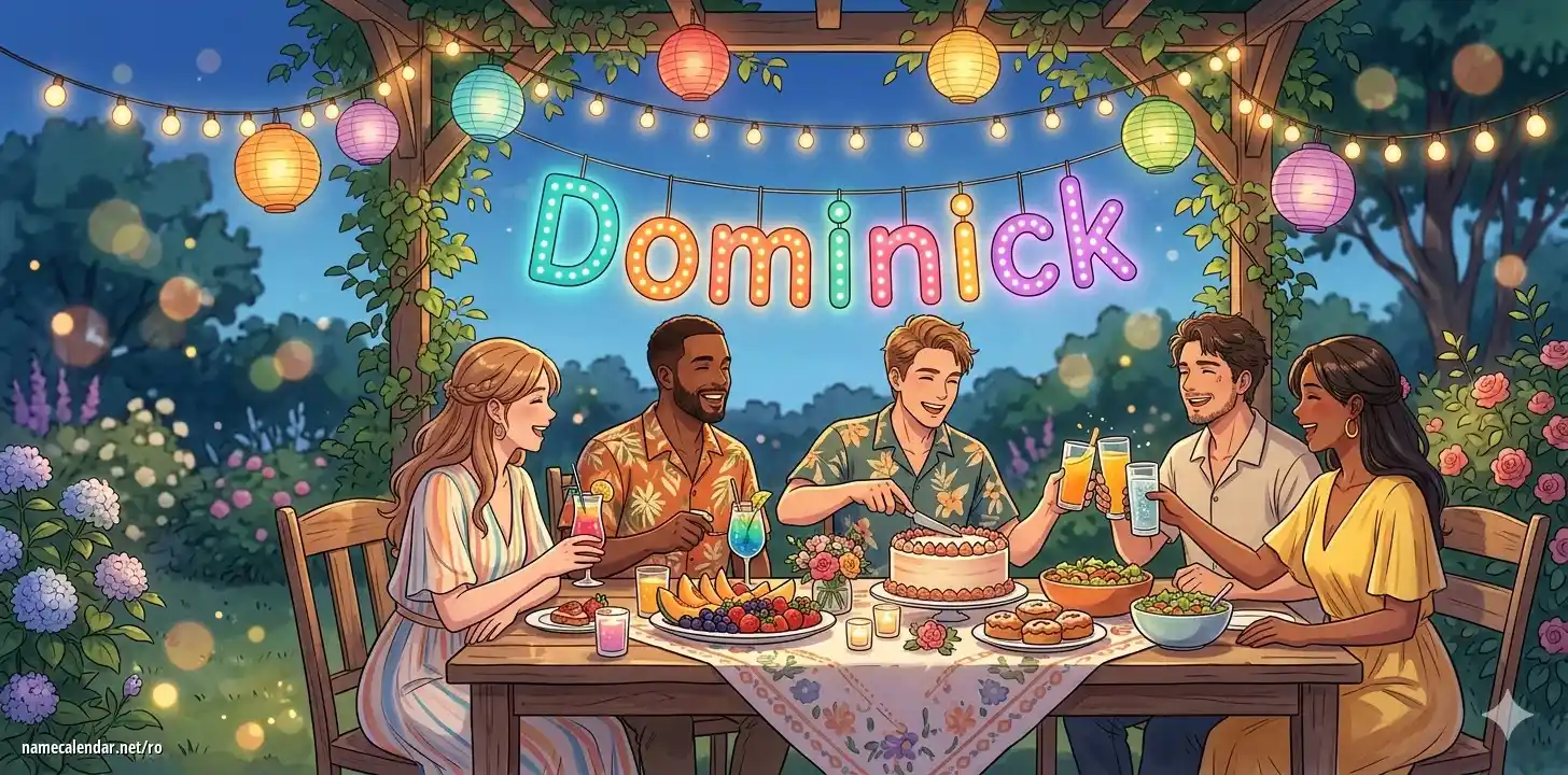 Sărbătorirea zilei onomastice și a numelui - Dominick
