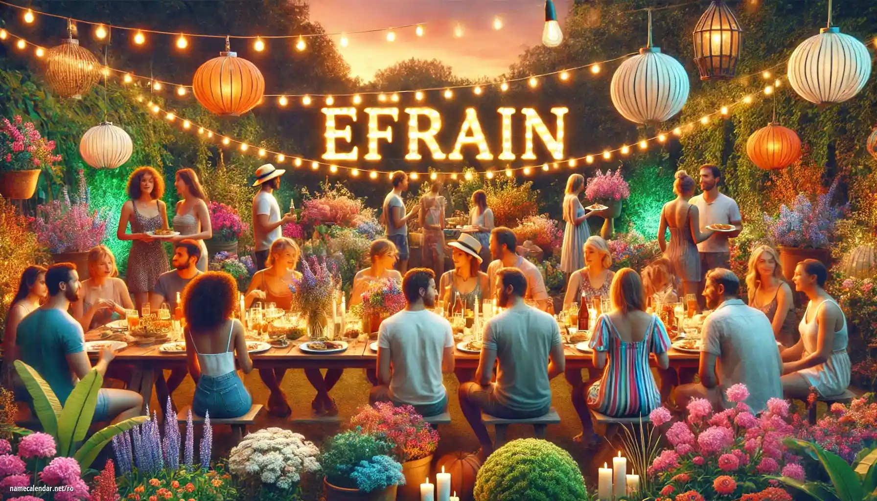 Sărbătorirea zilei onomastice și a numelui - Efrain