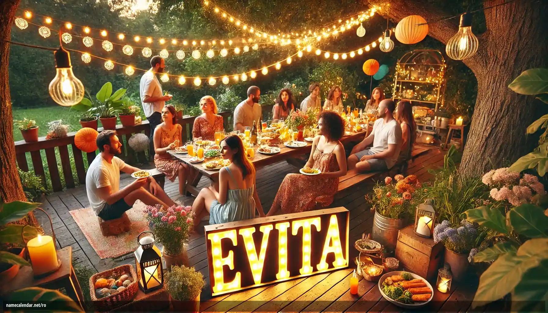 Sărbătorirea zilei onomastice și a numelui - Evita
