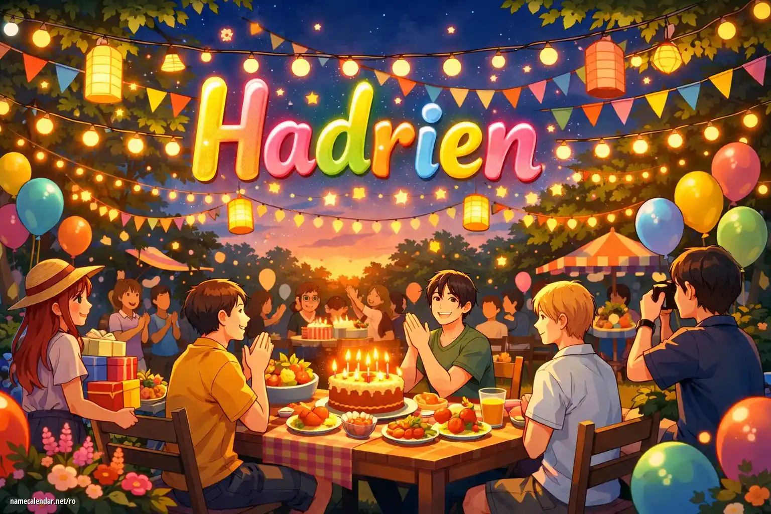 Sărbătorirea zilei onomastice și a numelui - Hadrien