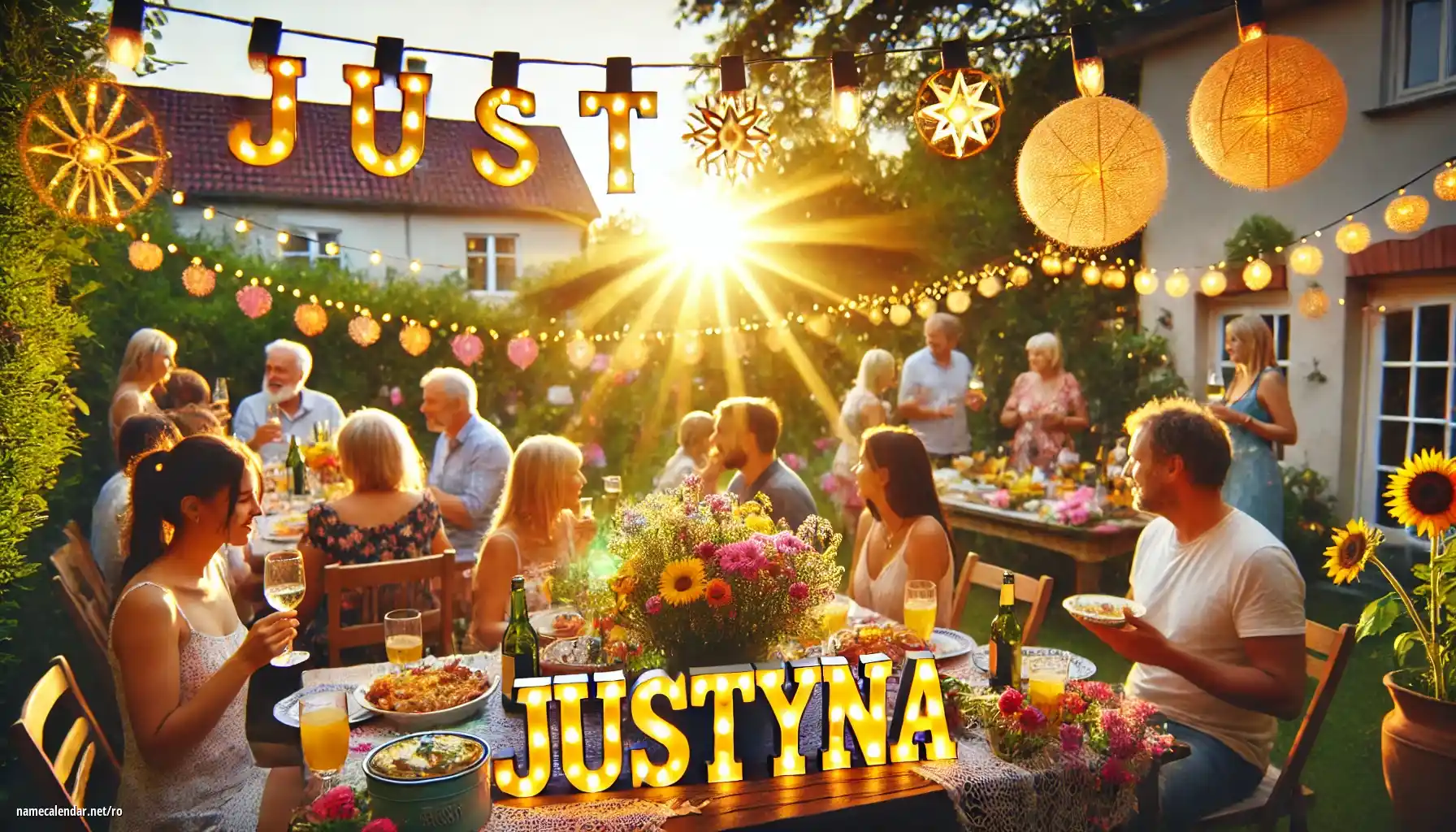 Sărbătorirea zilei onomastice și a numelui - Justyna