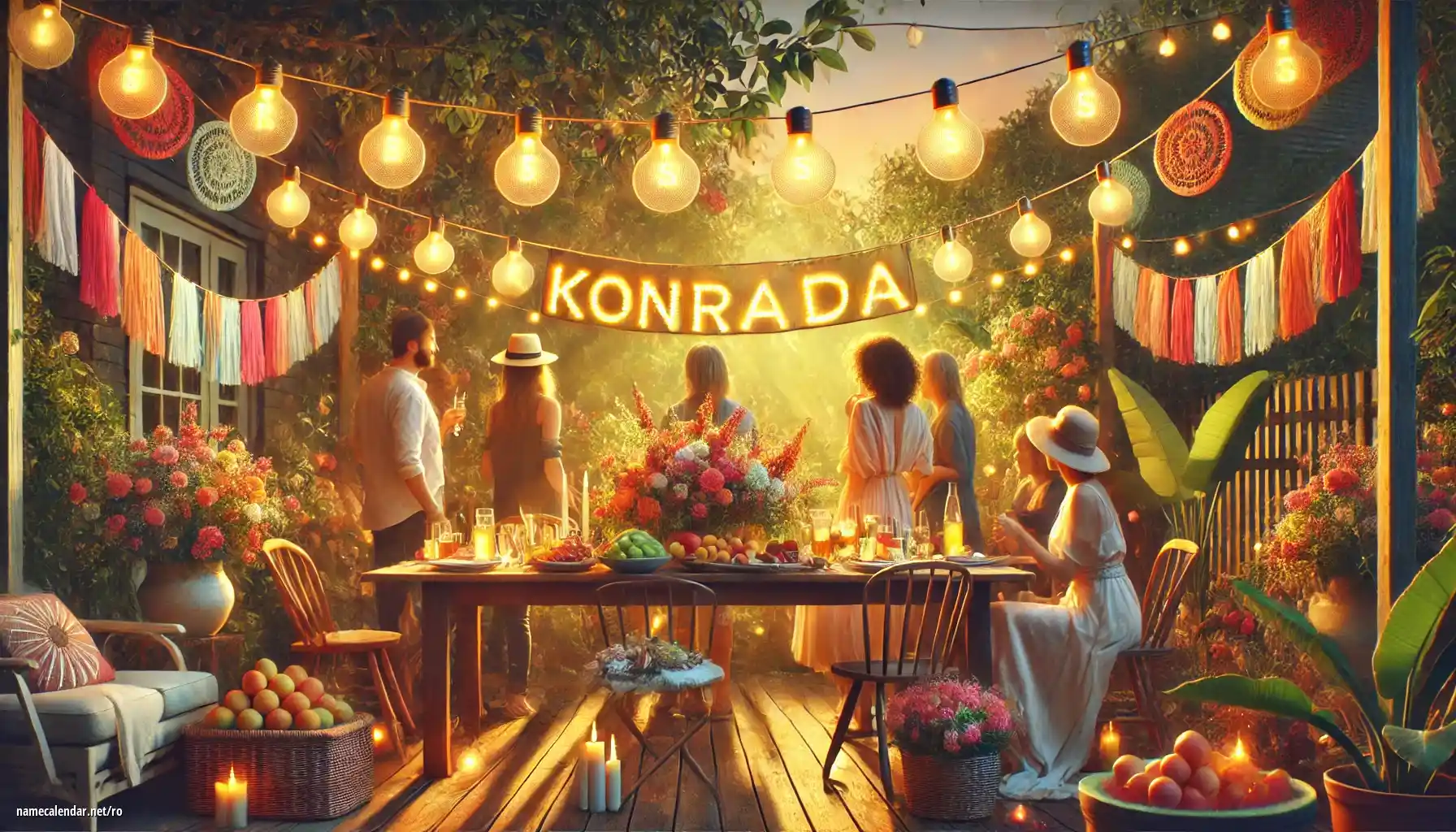 Sărbătorirea zilei onomastice și a numelui - Konrada