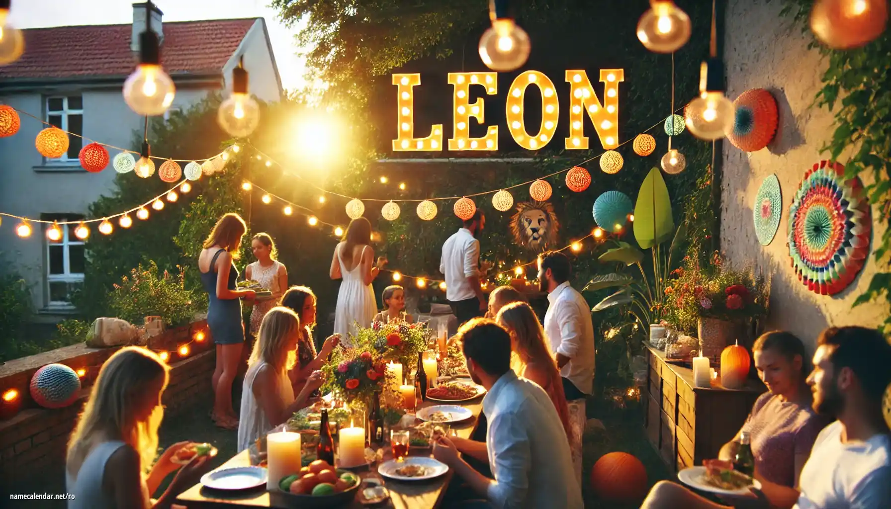 Sărbătorirea zilei onomastice și a numelui - Léon