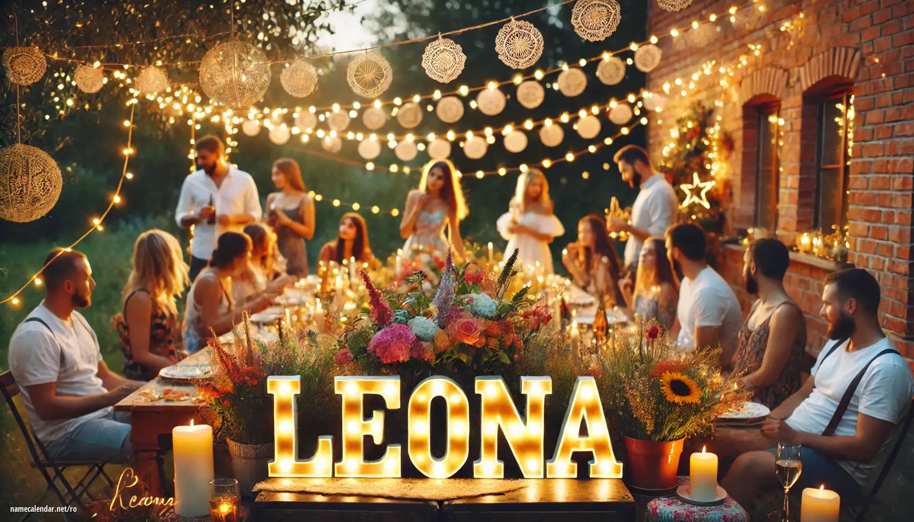 Sărbătorirea zilei onomastice și a numelui - Leona