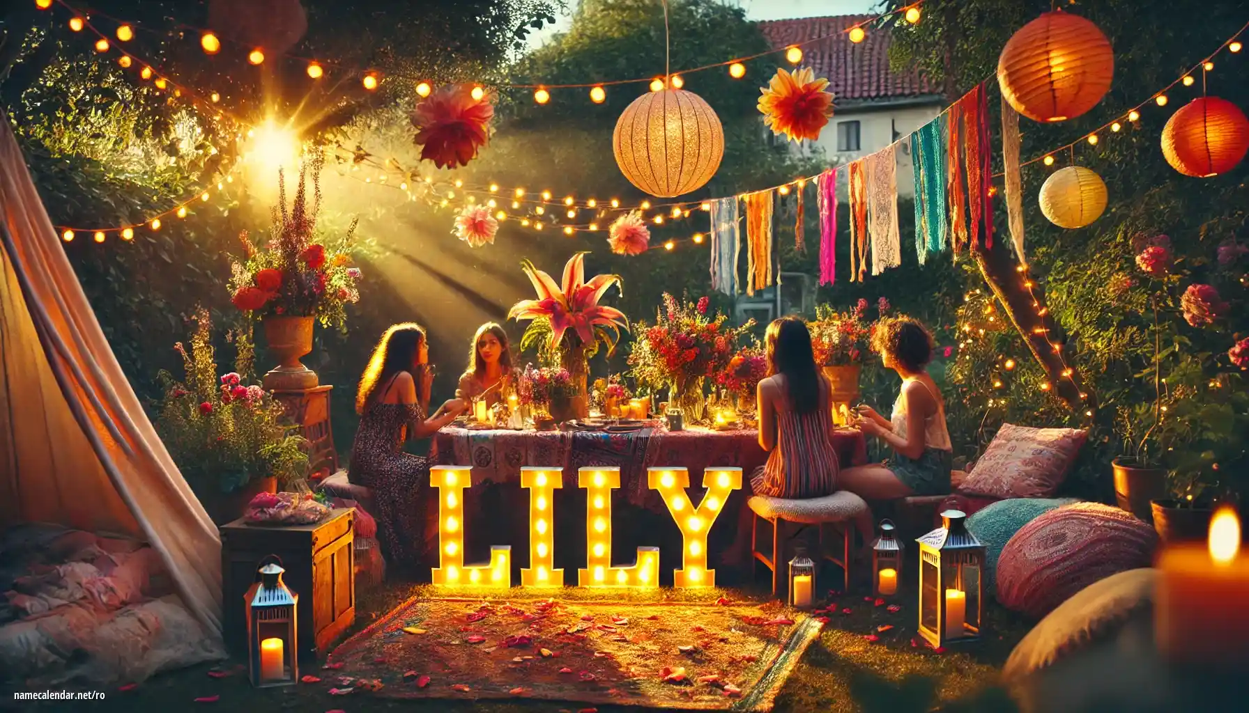 Sărbătorirea zilei onomastice și a numelui - Lily