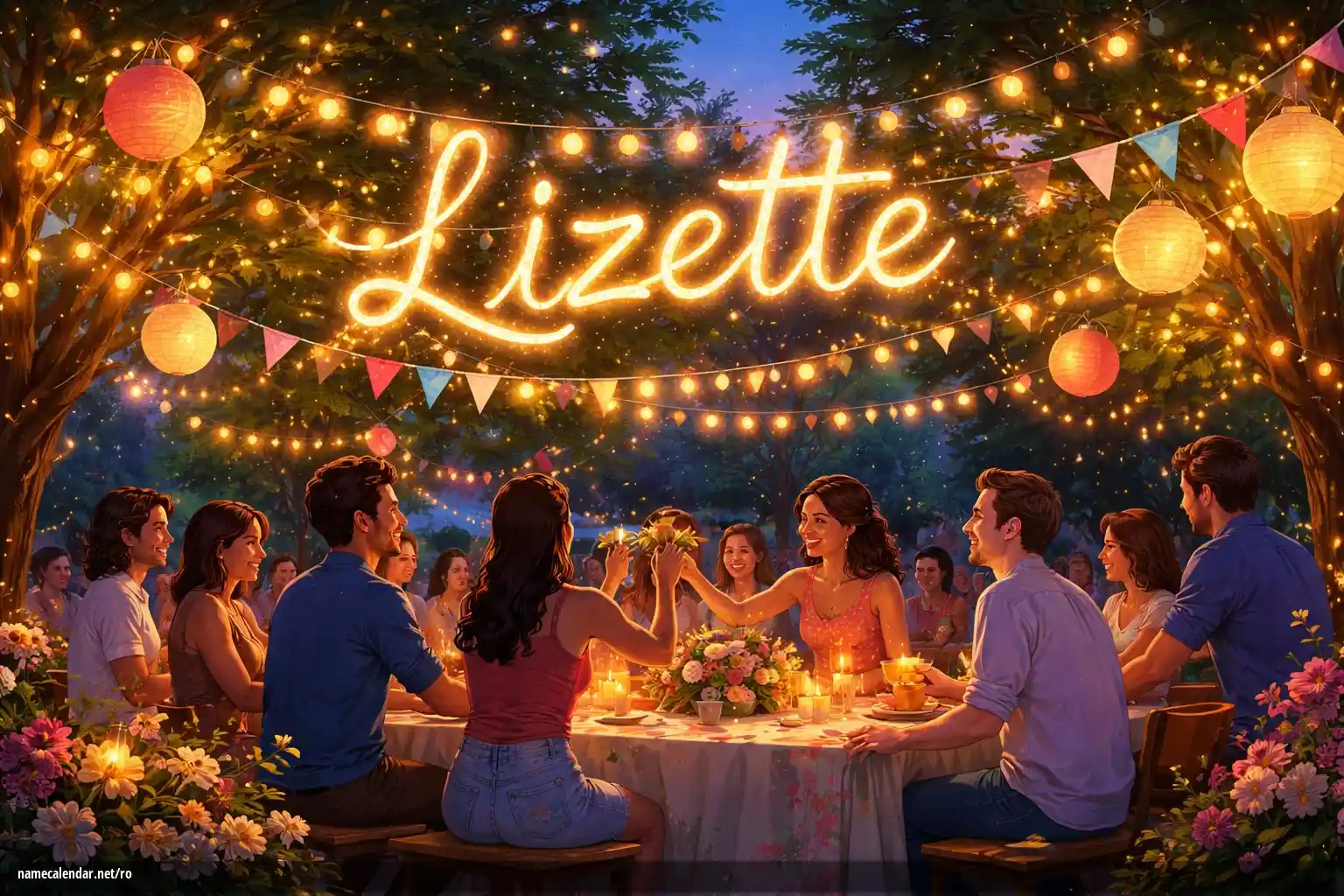 Sărbătorirea zilei onomastice și a numelui - Lizette