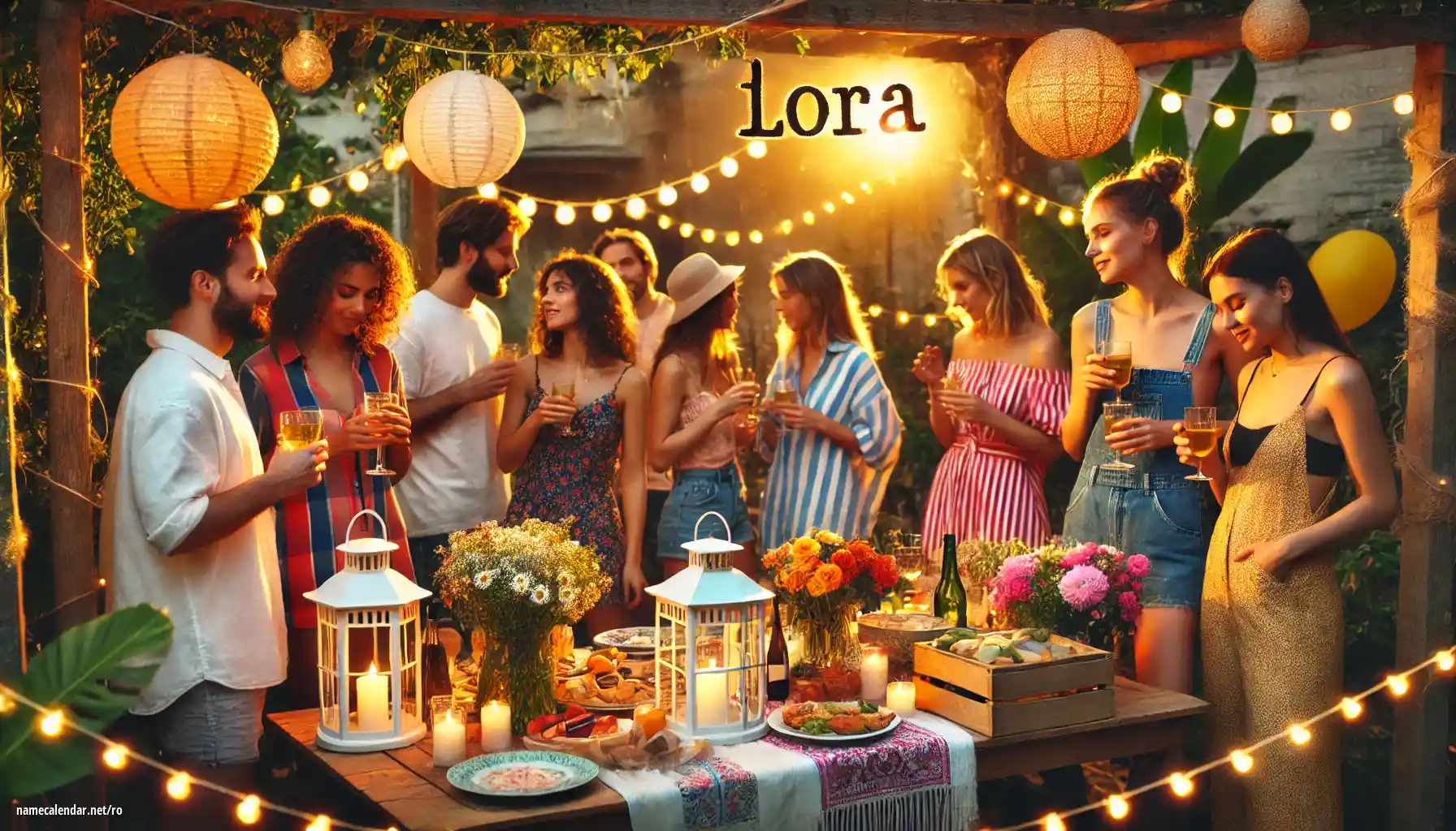 Sărbătorirea zilei onomastice și a numelui - Lora