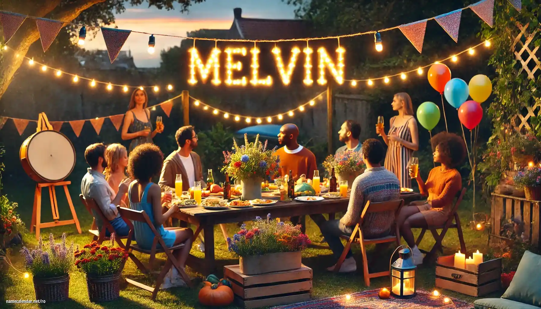 Sărbătorirea zilei onomastice și a numelui - Melvin