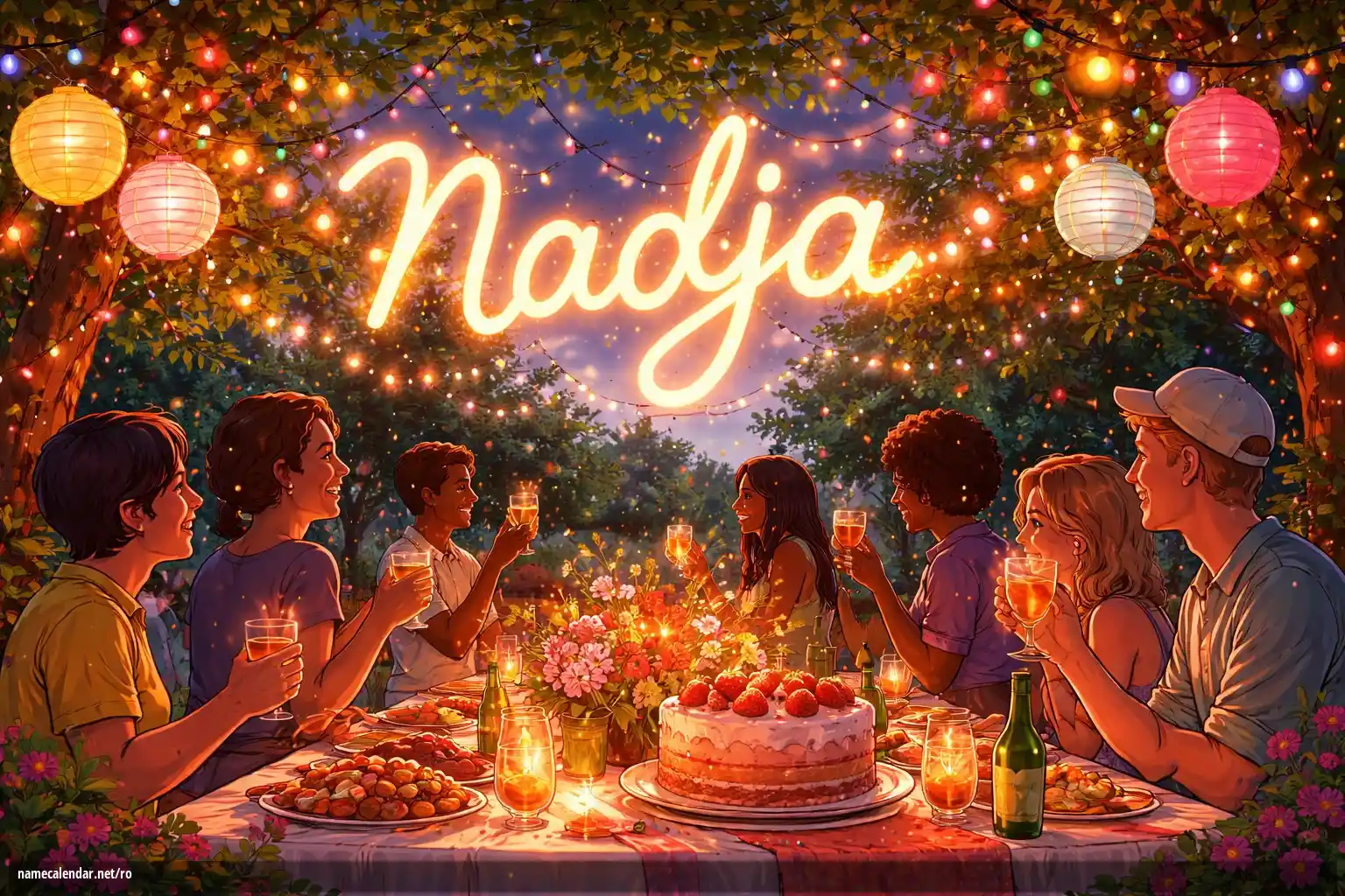 Sărbătorirea zilei onomastice și a numelui - Nadja