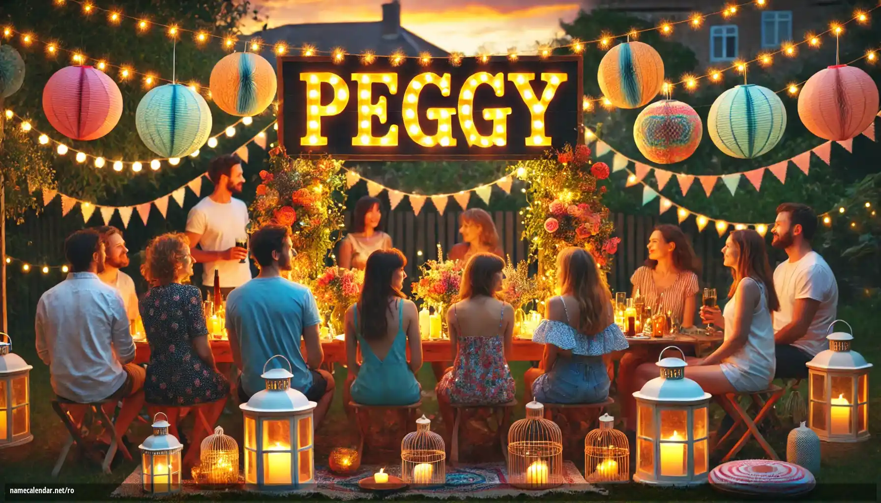 Sărbătorirea zilei onomastice și a numelui - Peggy
