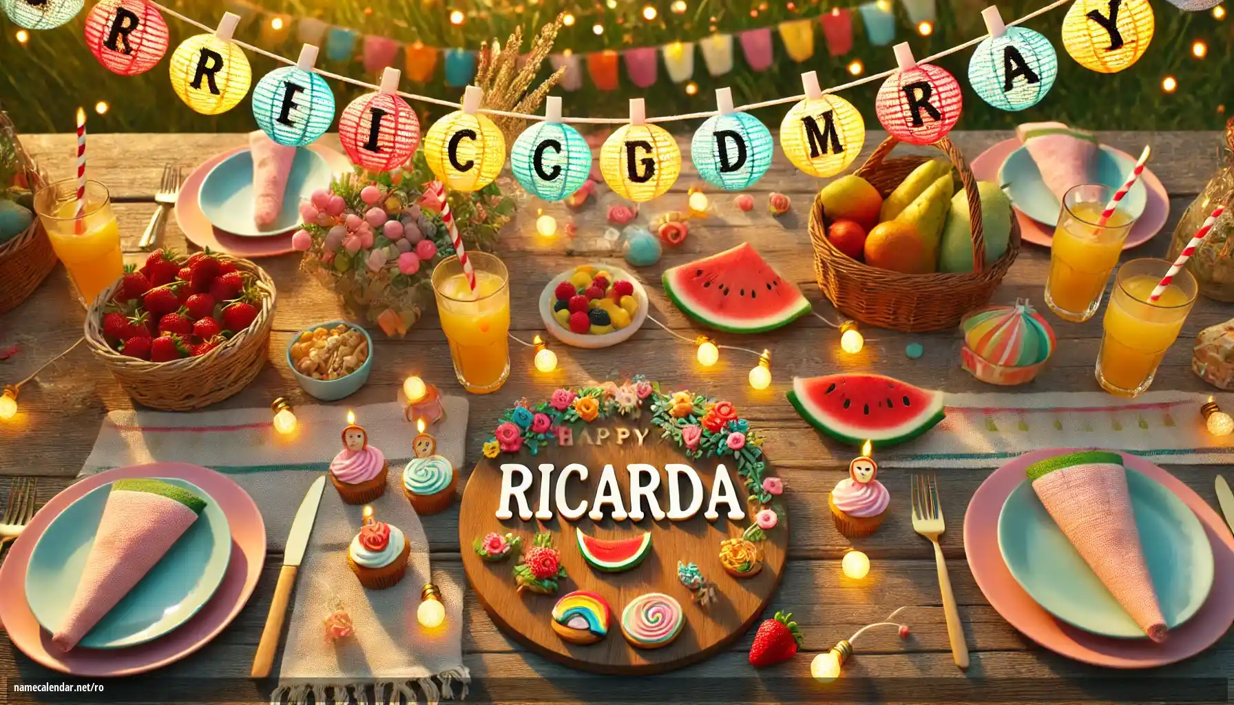 Sărbătorirea zilei onomastice și a numelui - Ricarda