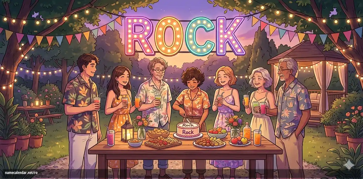 Sărbătorirea zilei onomastice și a numelui - Rock