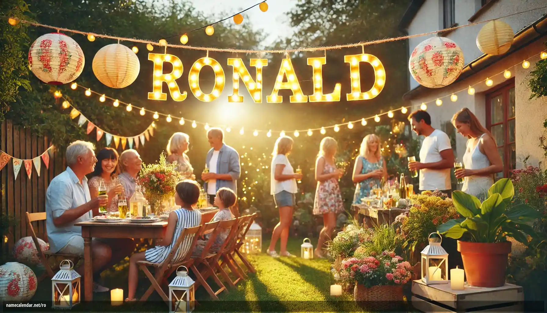 Sărbătorirea zilei onomastice și a numelui - Ronald