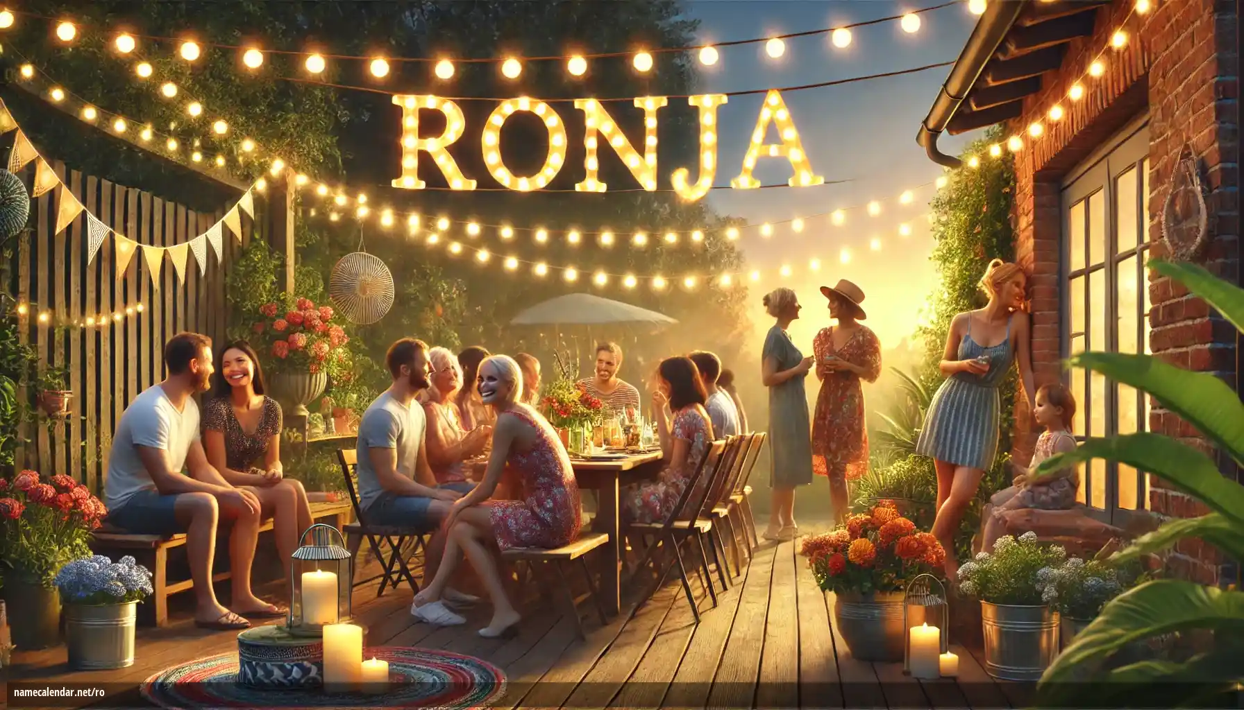 Sărbătorirea zilei onomastice și a numelui - Ronja