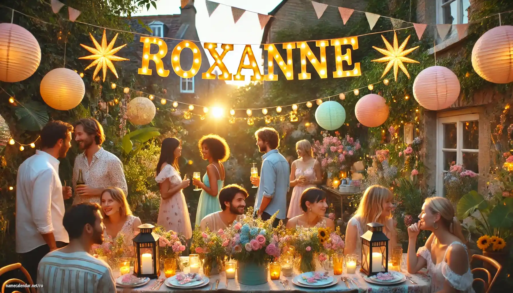 Sărbătorirea zilei onomastice și a numelui - Roxanne