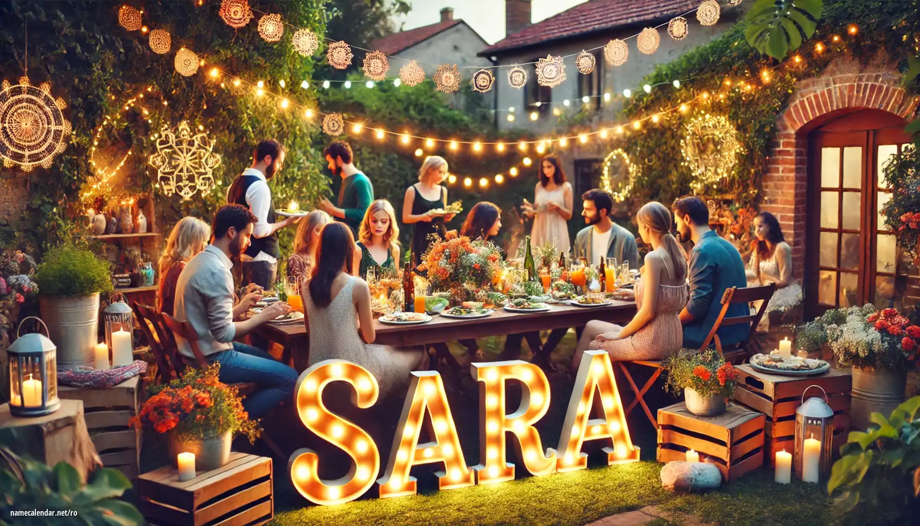 Sărbătorirea zilei onomastice și a numelui - Sara