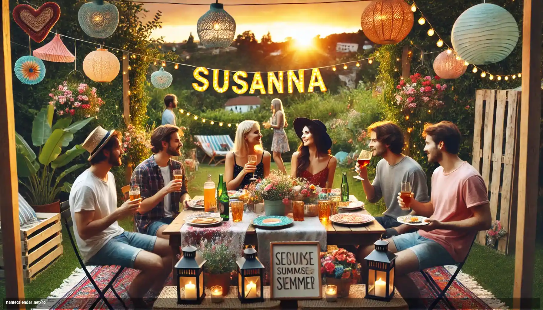 Sărbătorirea zilei onomastice și a numelui - Susanna