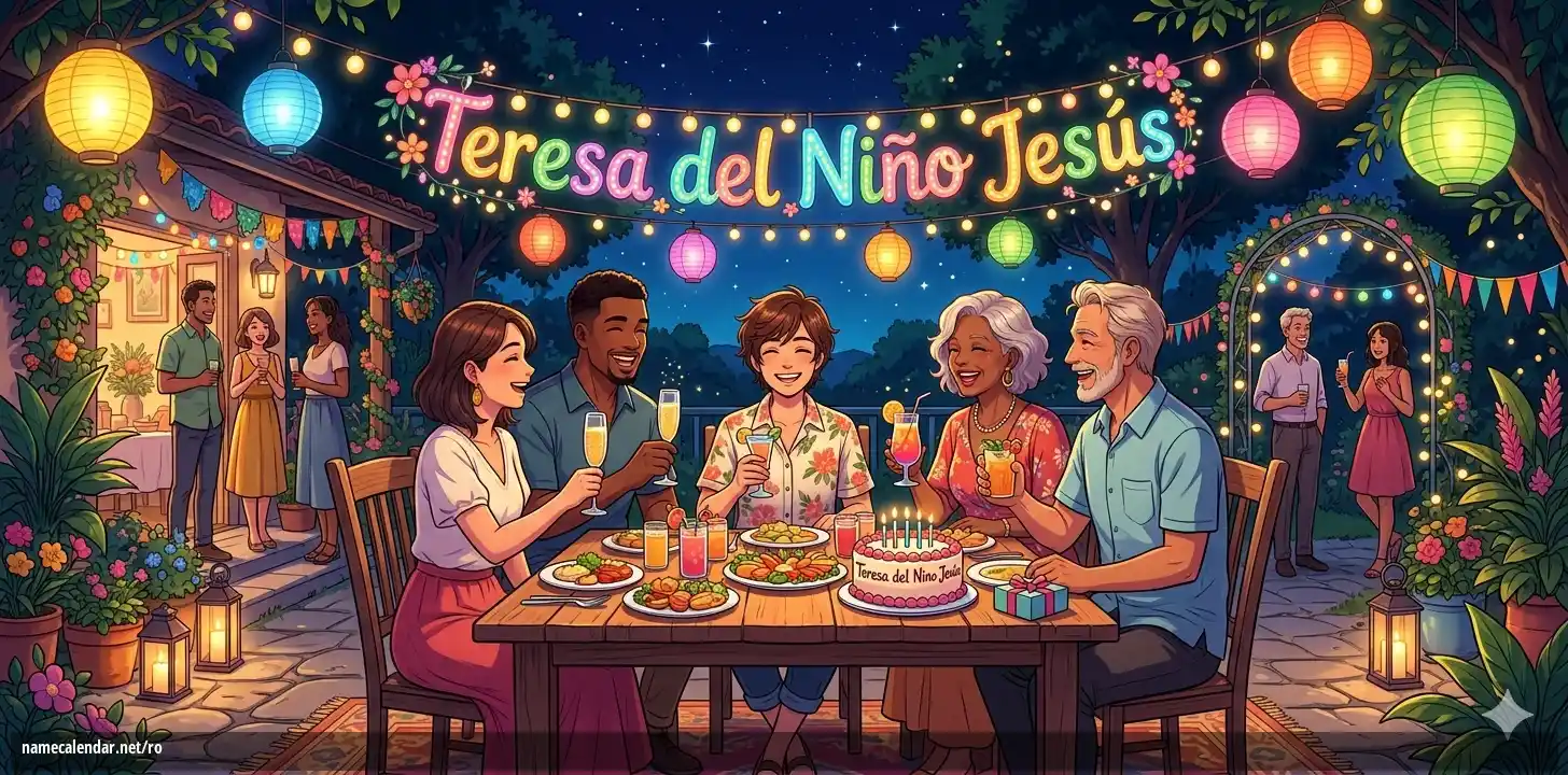 Sărbătorirea zilei onomastice și a numelui - Teresa del Nino Jesús