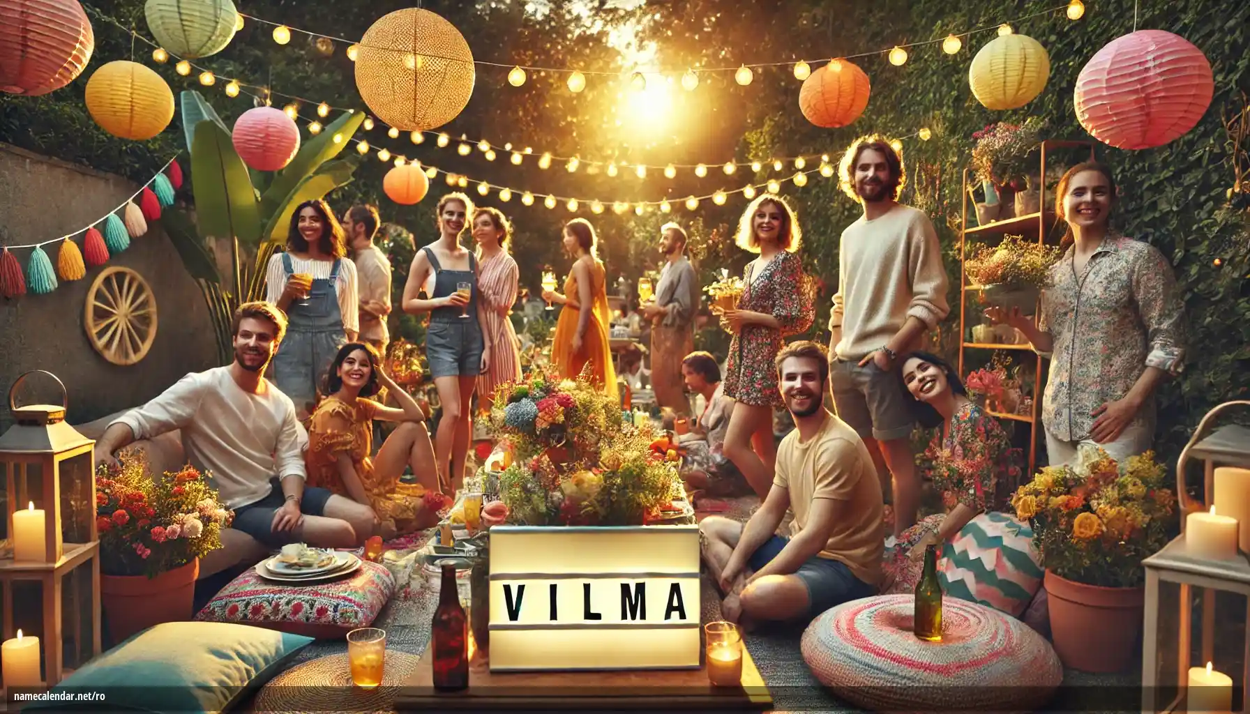 Sărbătorirea zilei onomastice și a numelui - Vilma