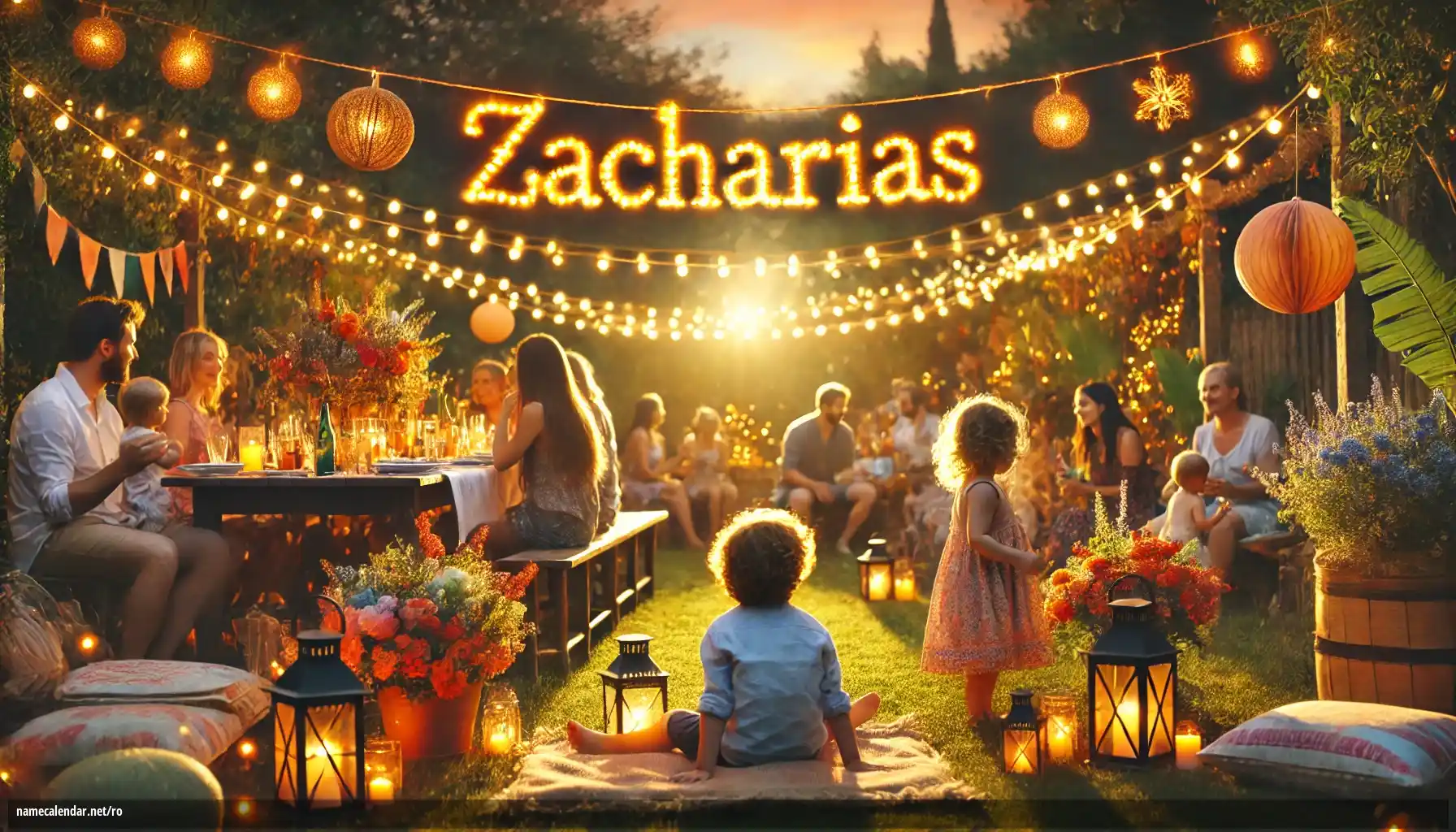 Sărbătorirea zilei onomastice și a numelui - Zacharias