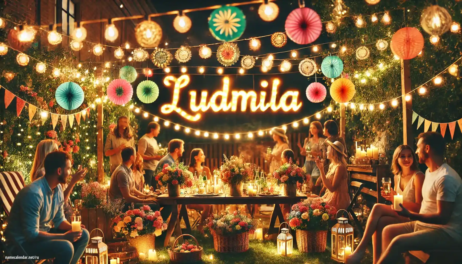 Празднование именин и именин - Ľudmila