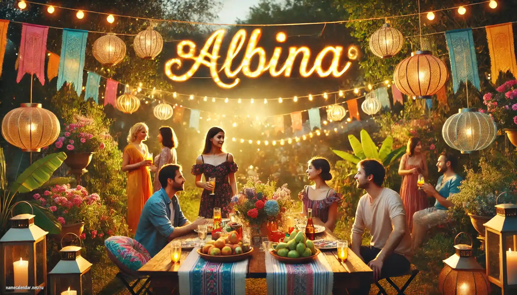 Празднование именин и именин - Albína