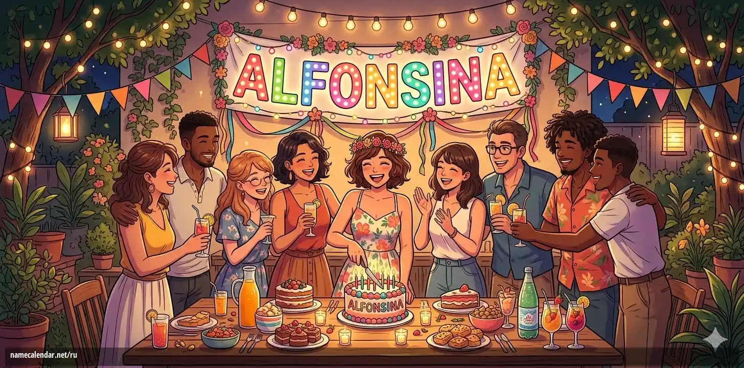 Празднование именин и именин - Alfonsina