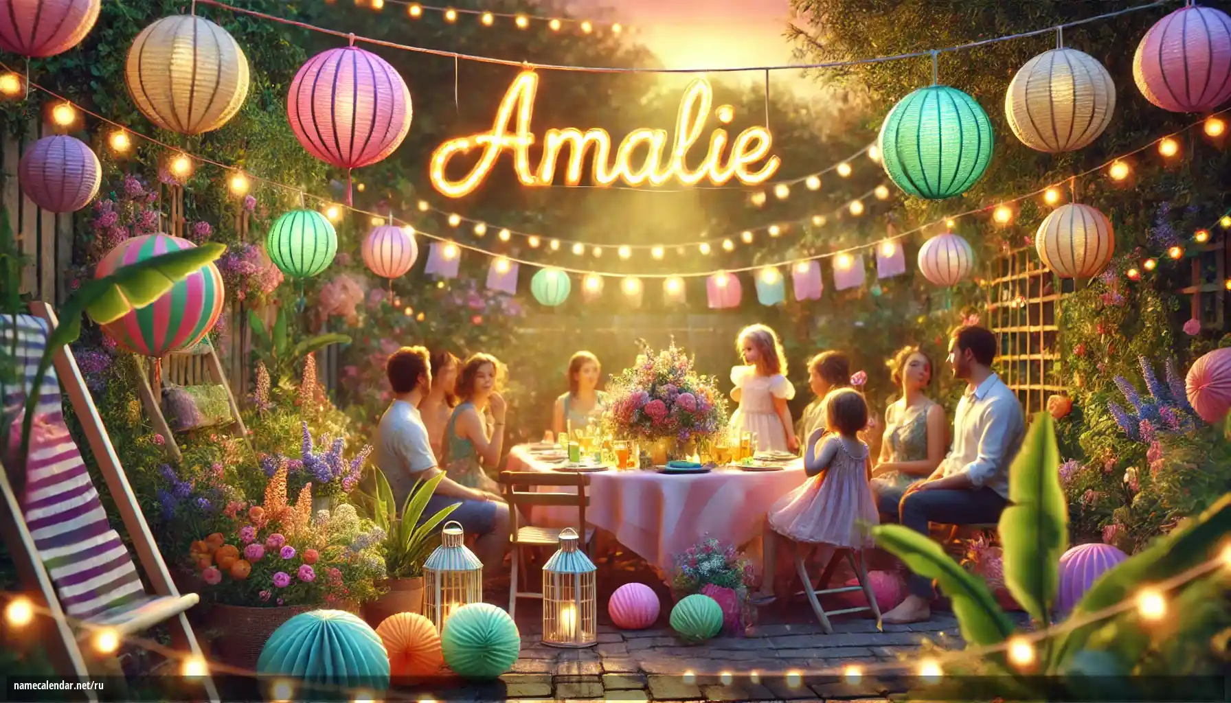 Празднование именин и именин - Amalie