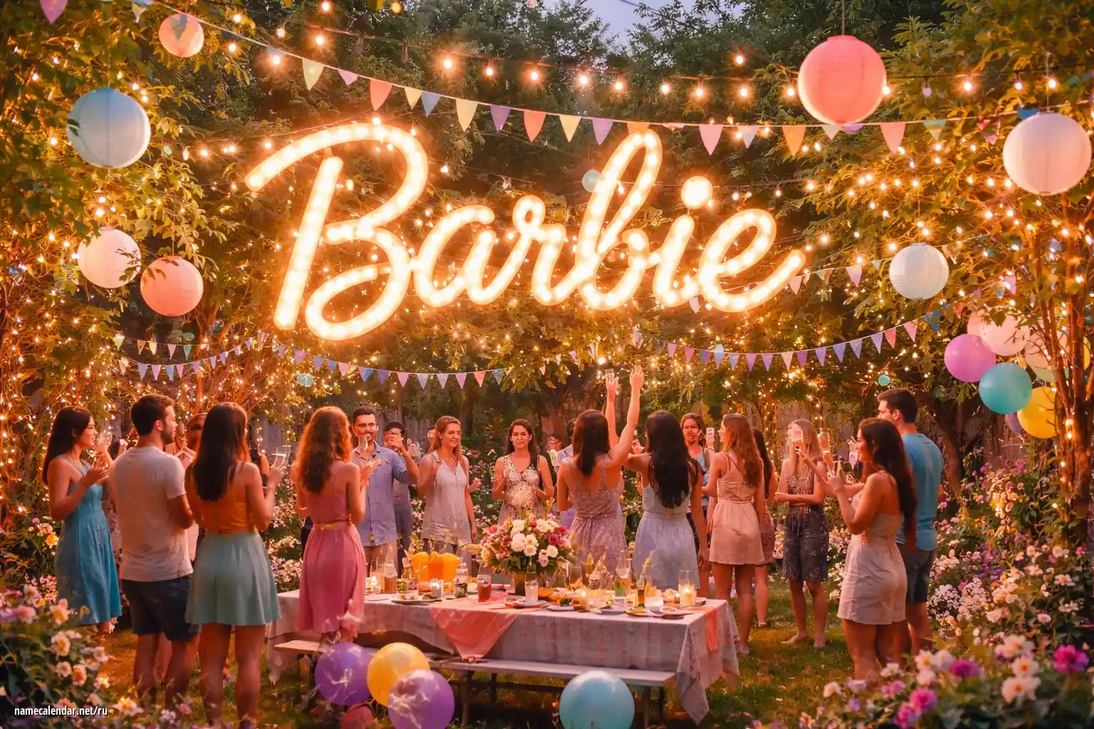 Празднование именин и именин - Barbie
