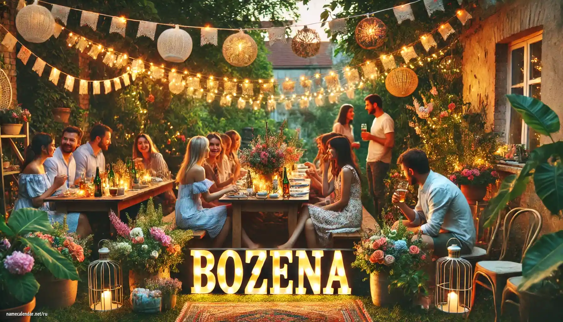 Празднование именин и именин - Božena