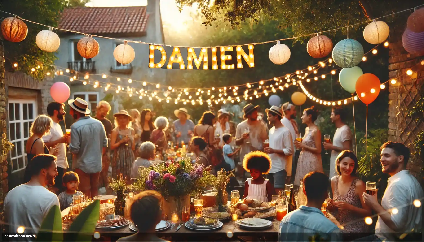 Празднование именин и именин - Damien