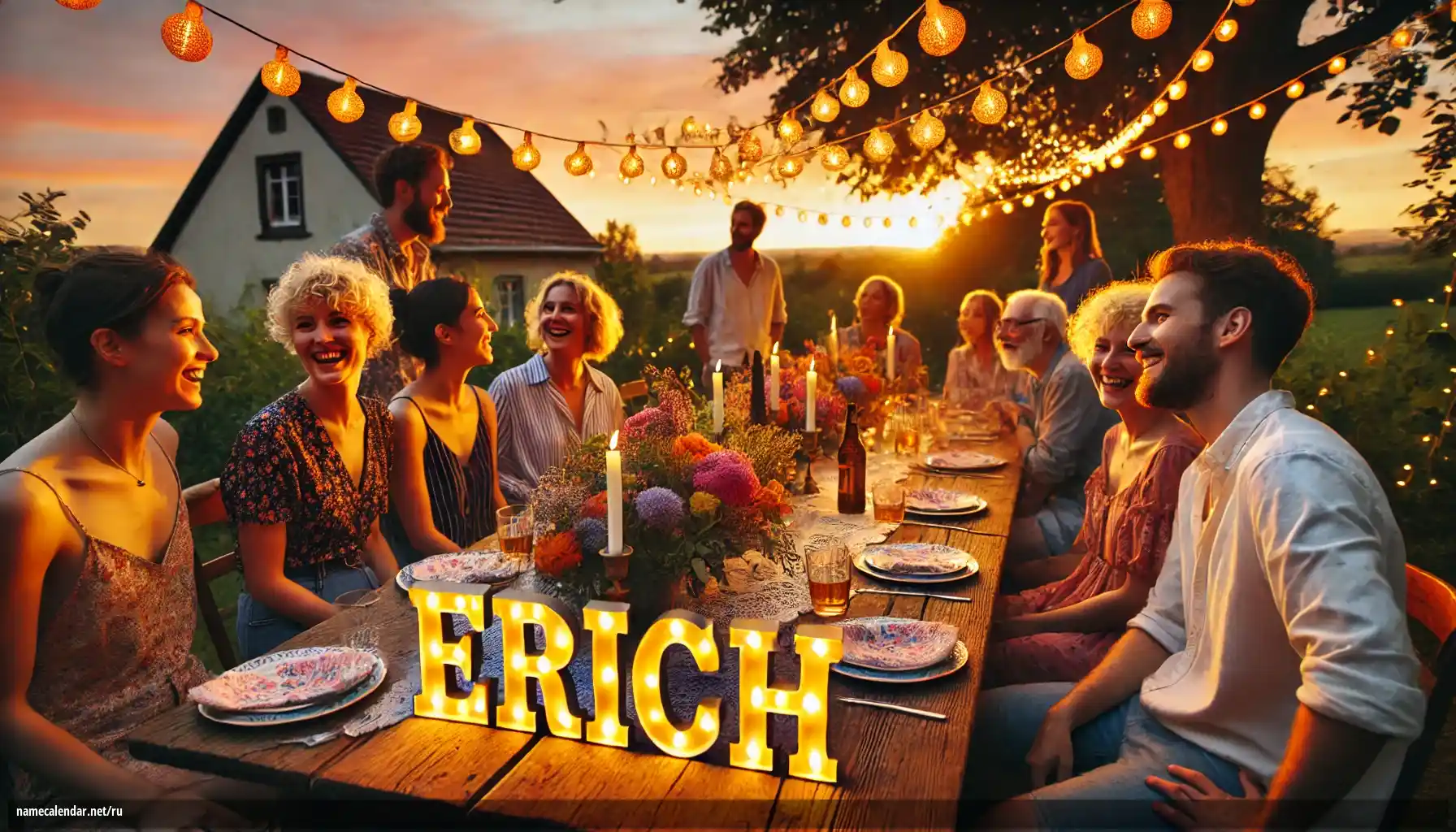 Празднование именин и именин - Erich