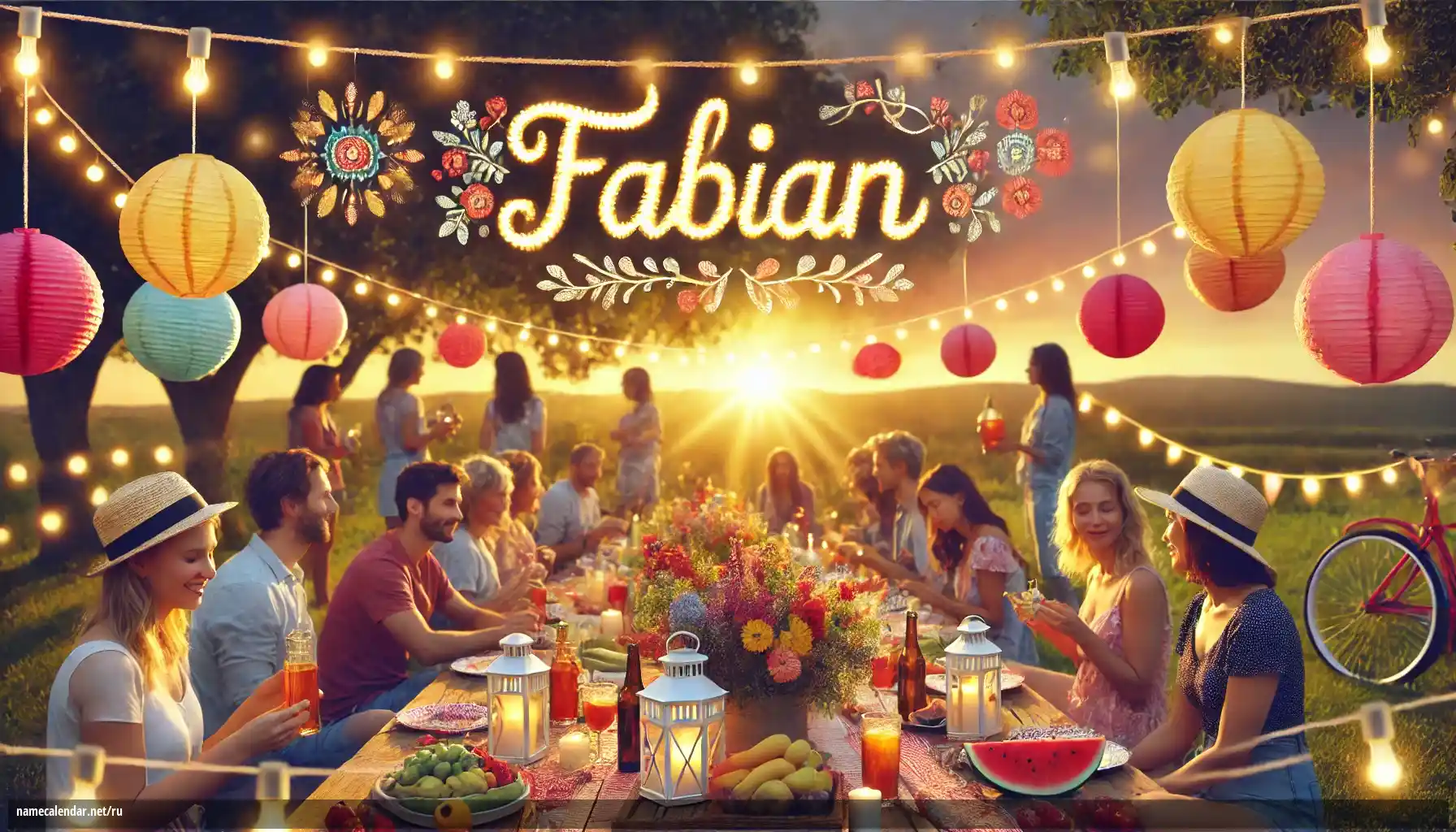 Празднование именин и именин - Fábián