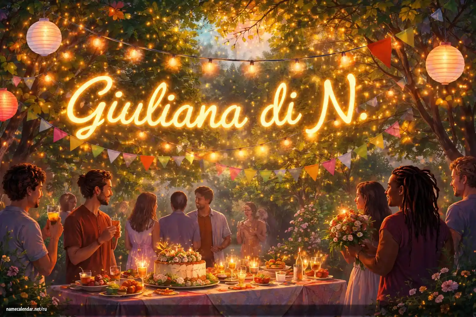 Празднование именин и именин - Giuliana di N.