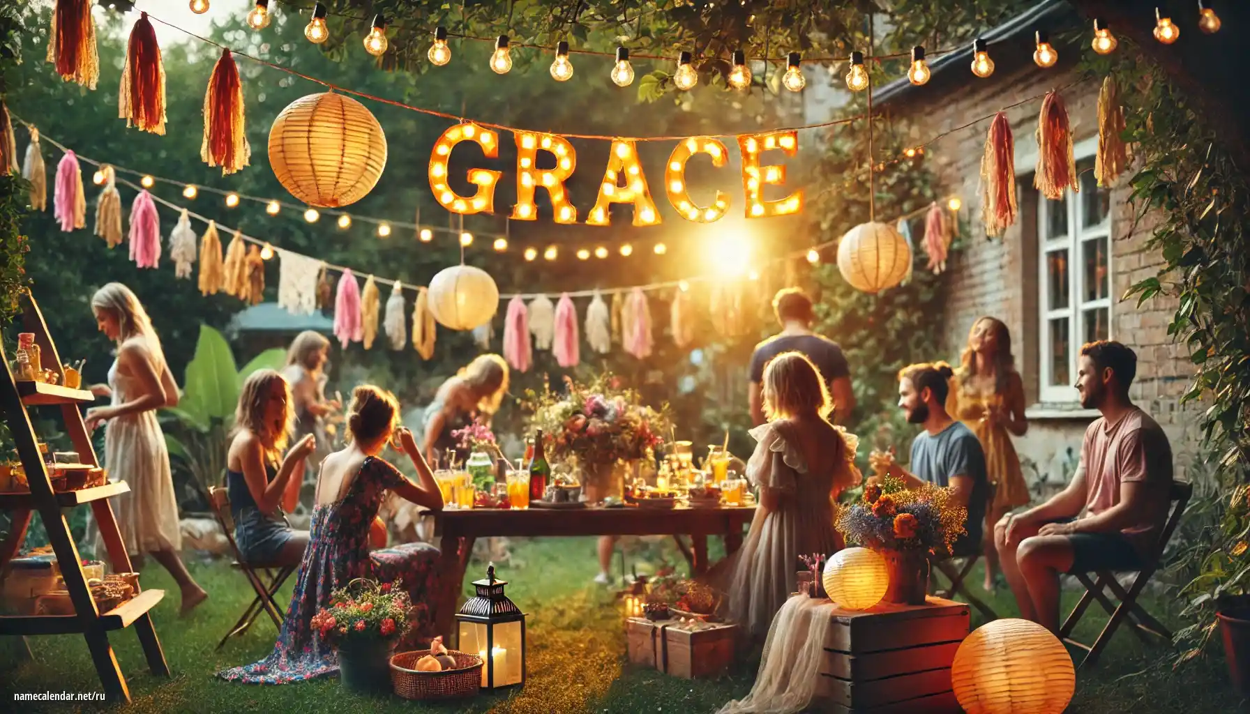 Празднование именин и именин - Grâce