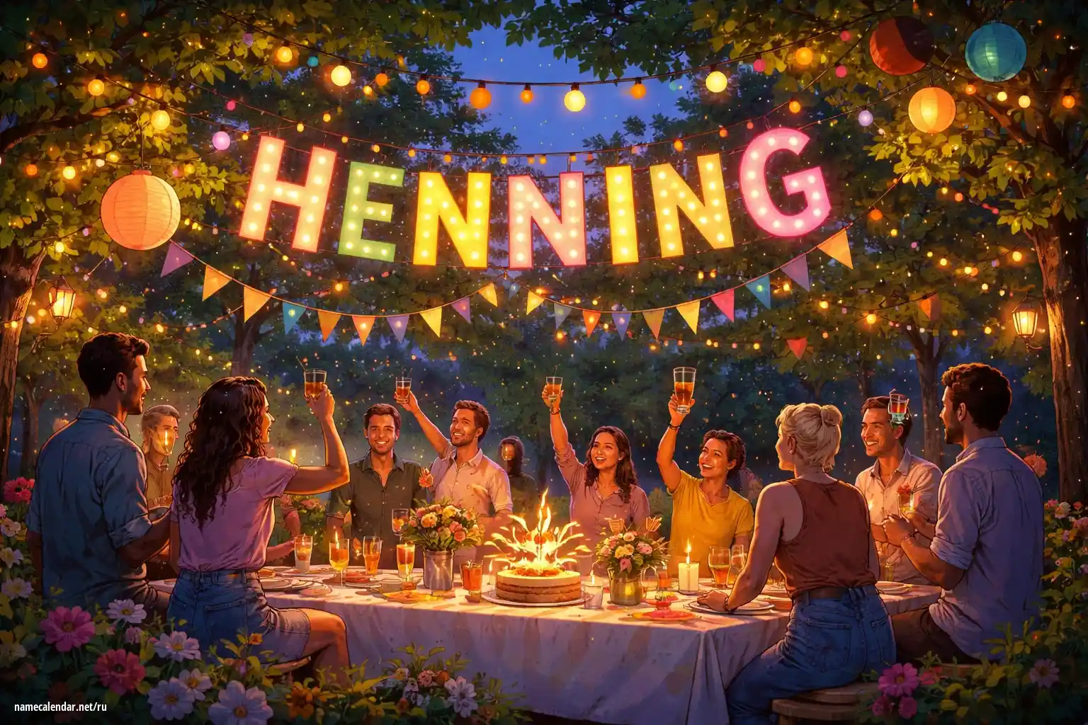 Празднование именин и именин - Henning