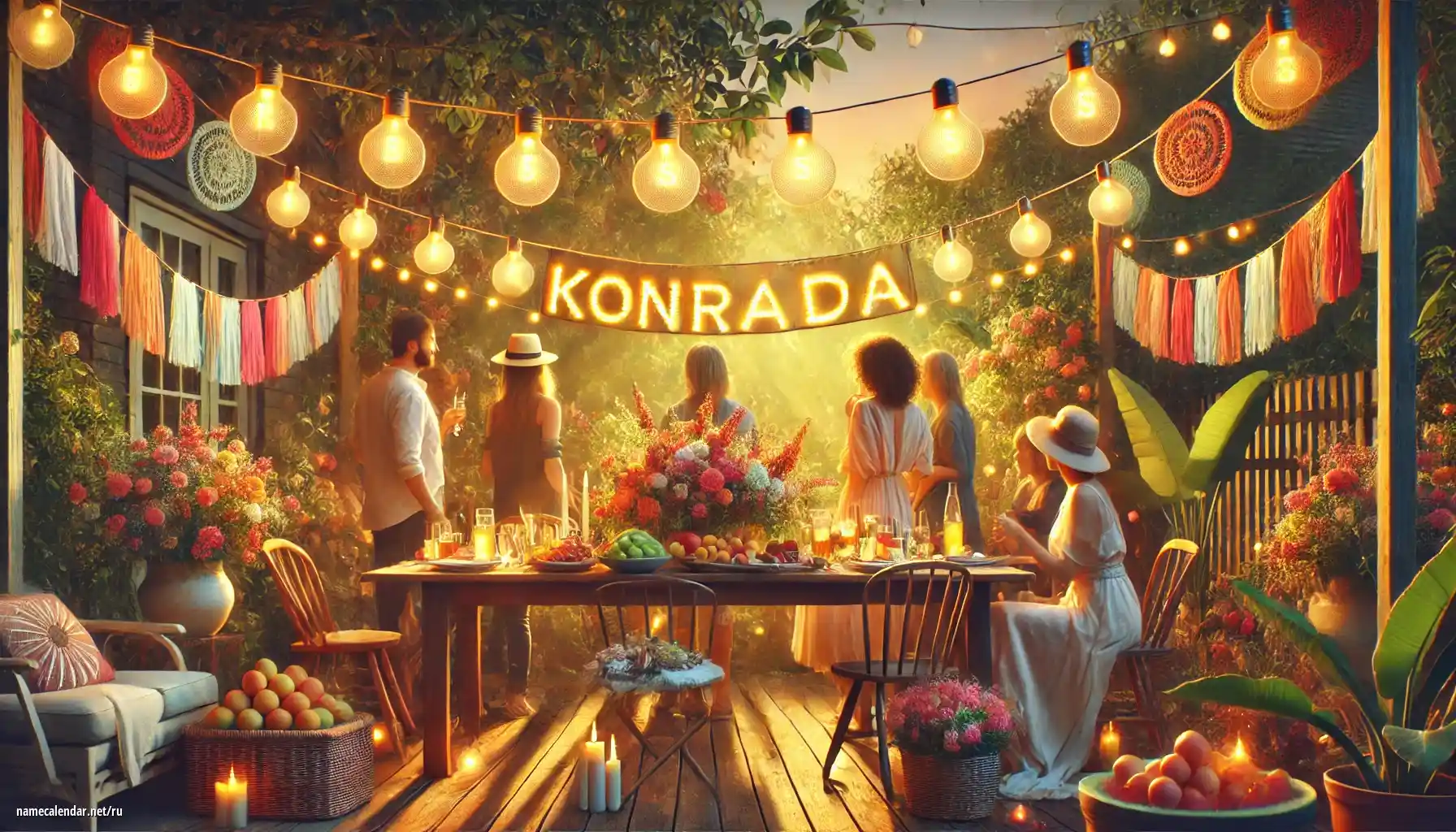 Празднование именин и именин - Konrada