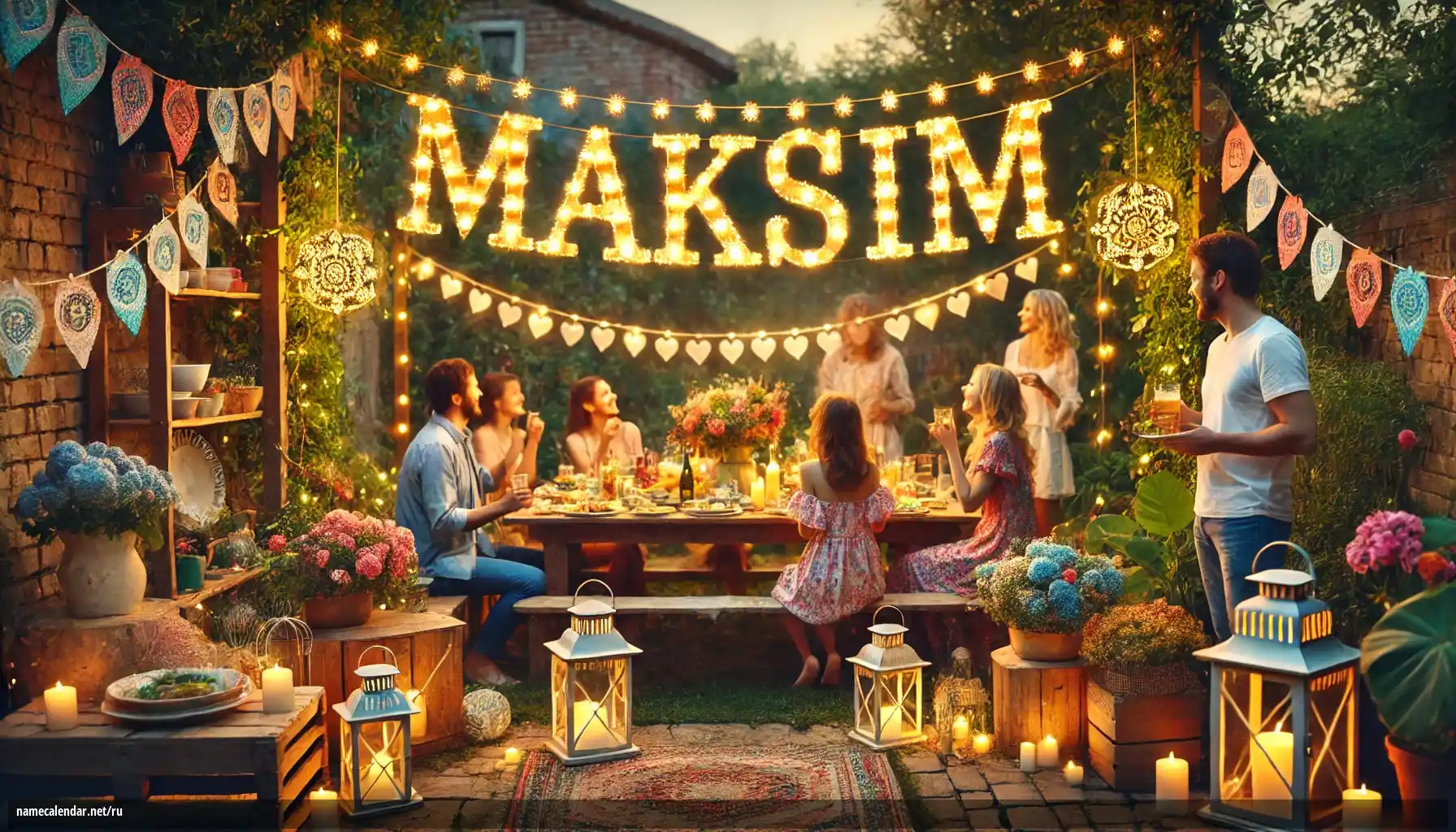 Празднование именин и именин - Maksim