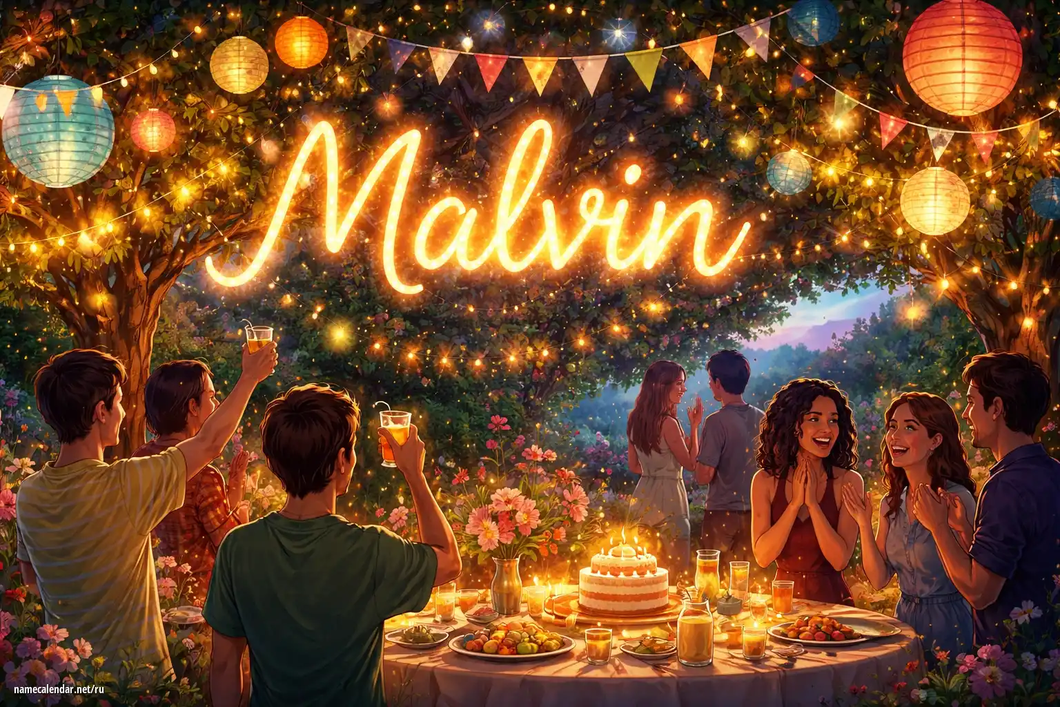 Празднование именин и именин - Malvin