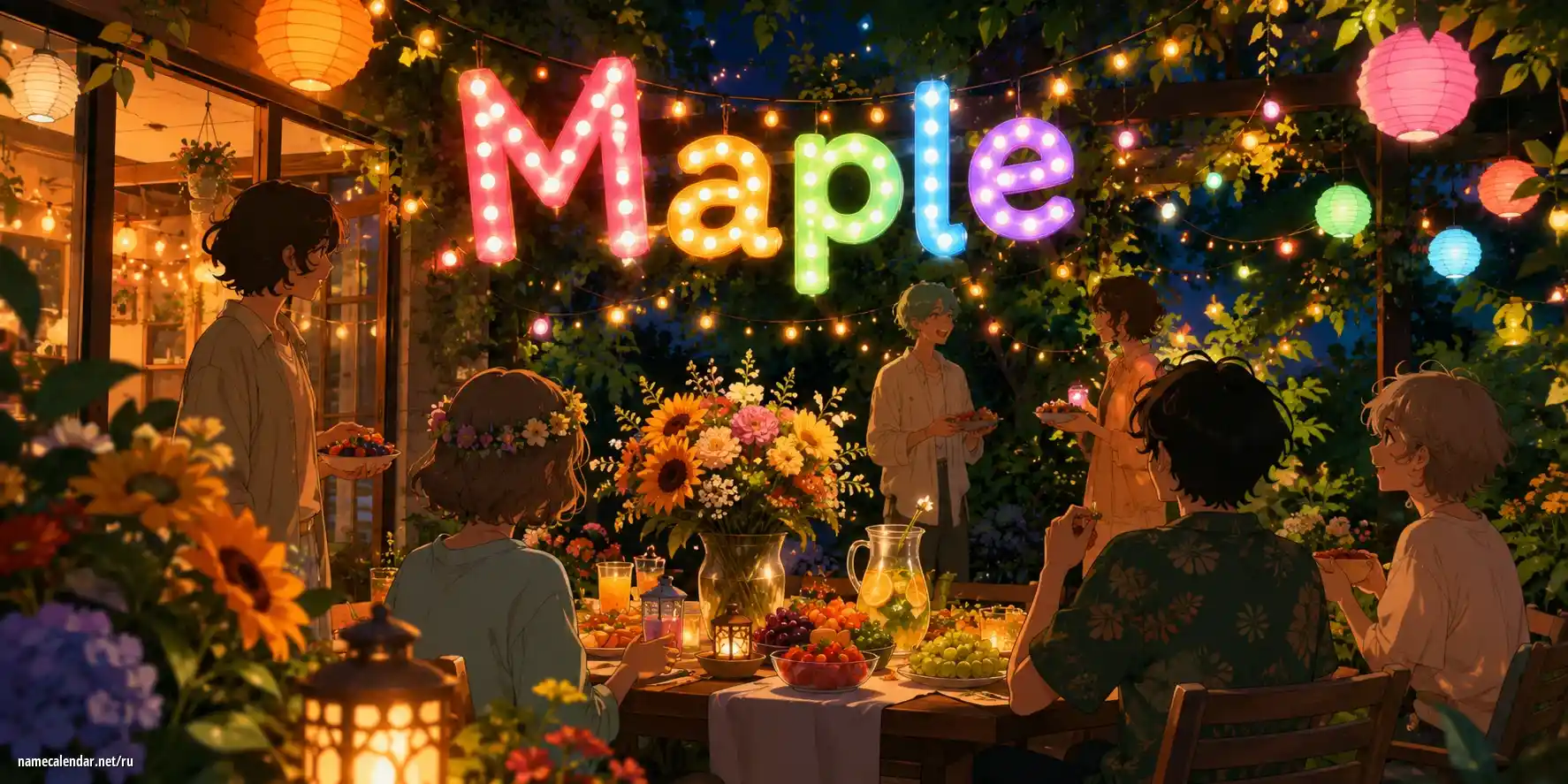 Празднование именин и именин - Maple