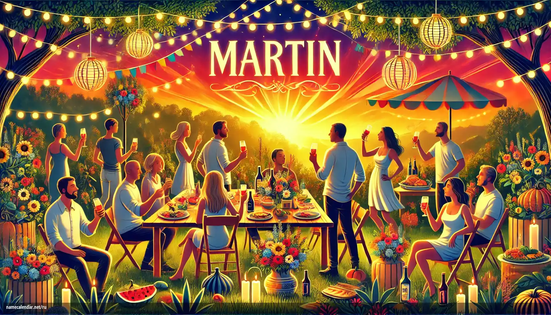 Празднование именин и именин - Martin