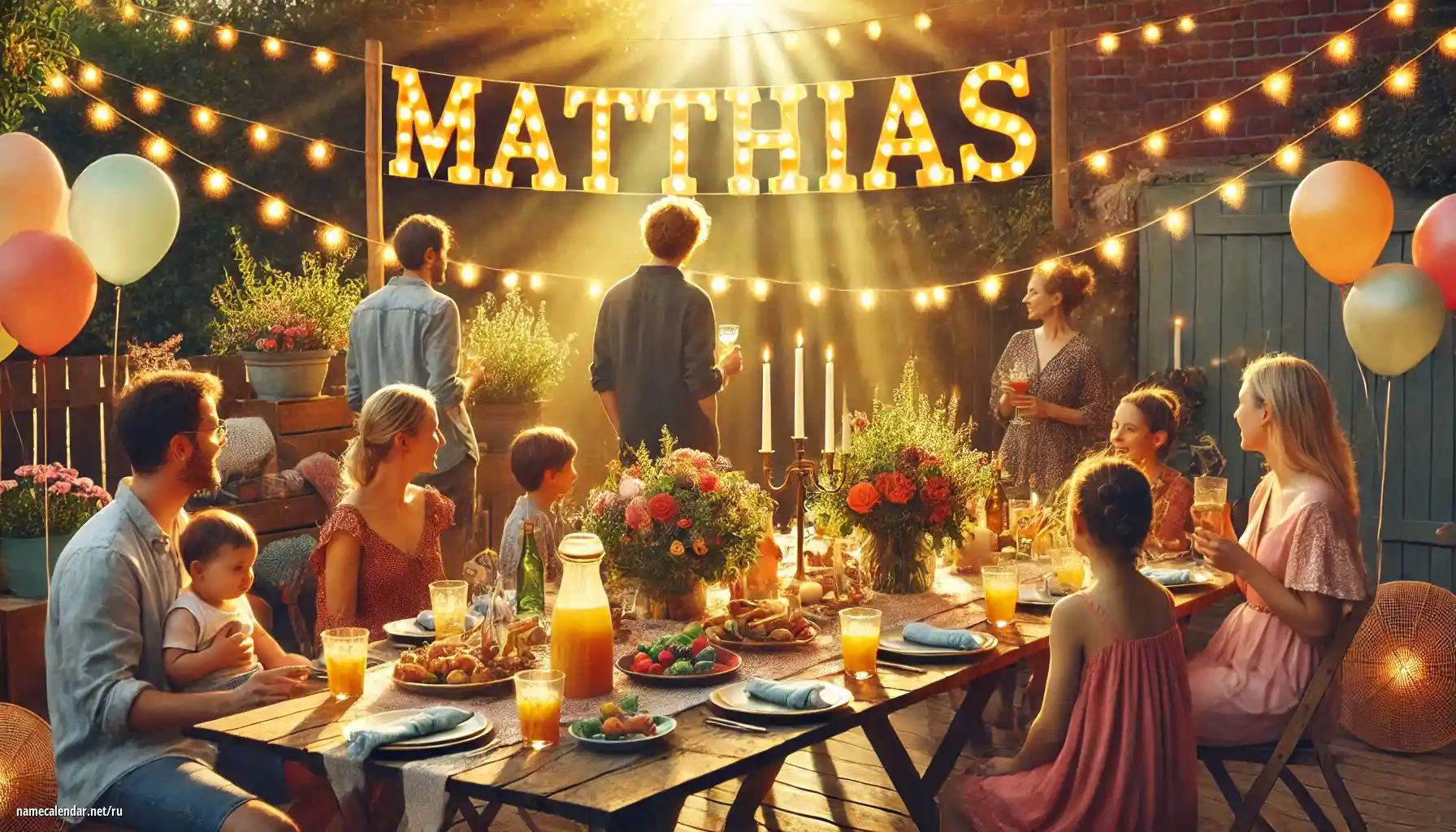 Празднование именин и именин - Matthias