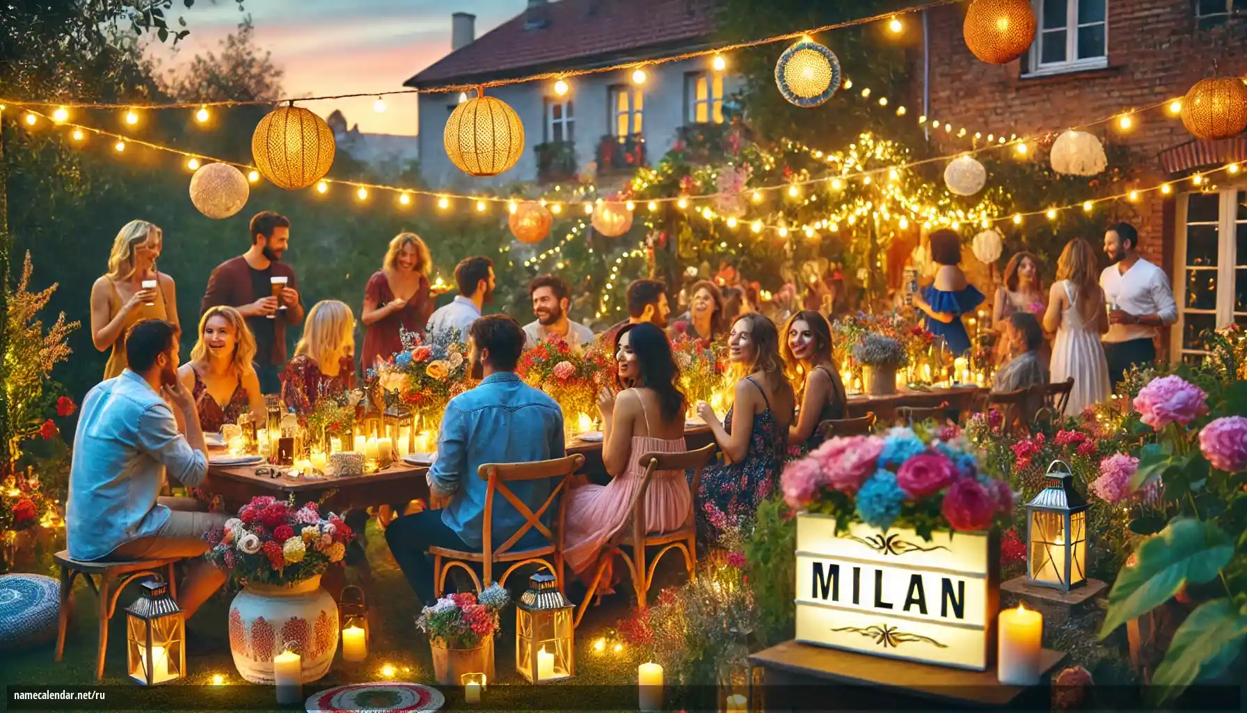 Празднование именин и именин - Milan