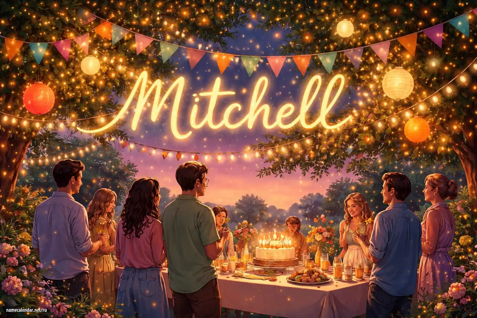 Празднование именин и именин - Mitchell