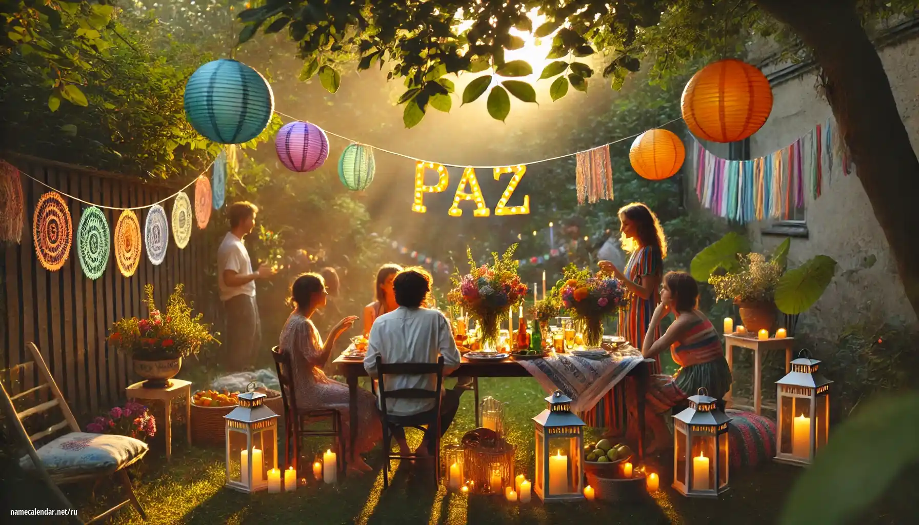 Празднование именин и именин - Paz