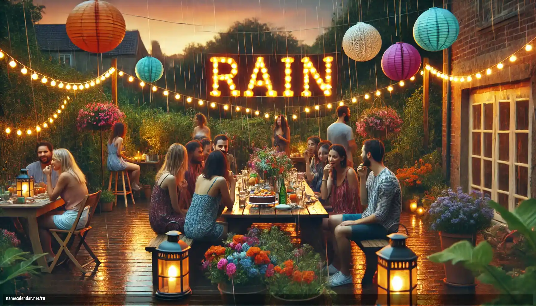 Празднование именин и именин - Rain