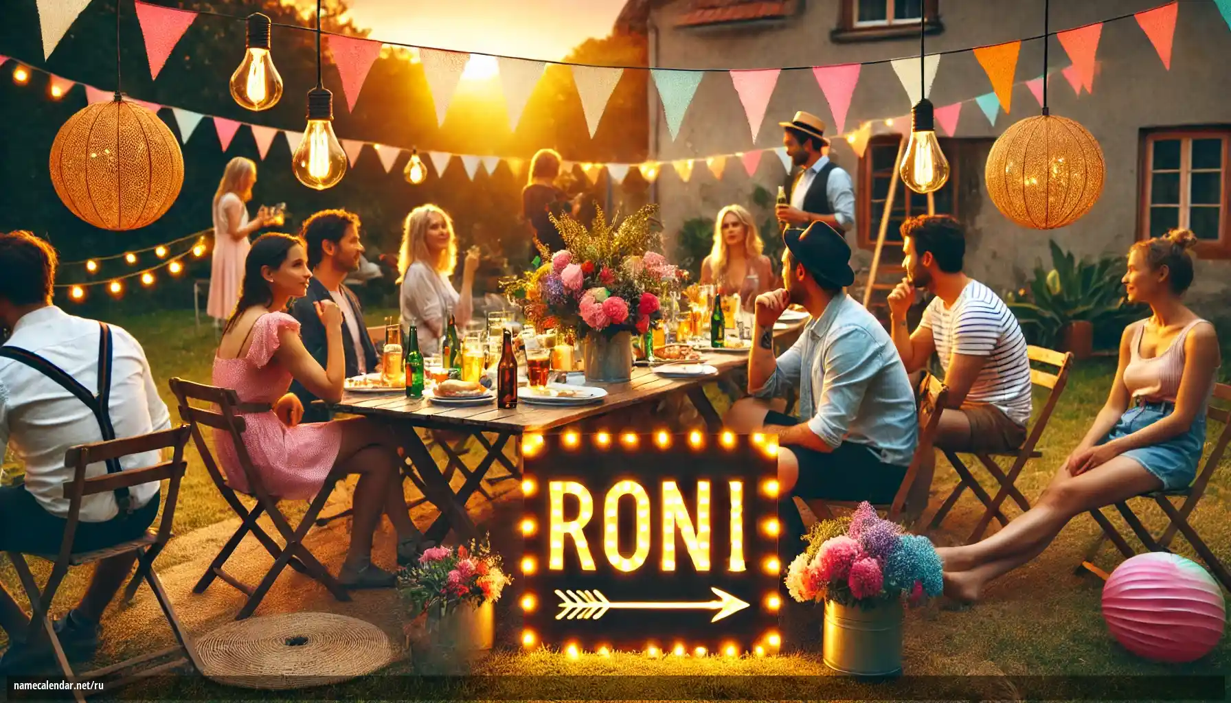 Празднование именин и именин - Roni