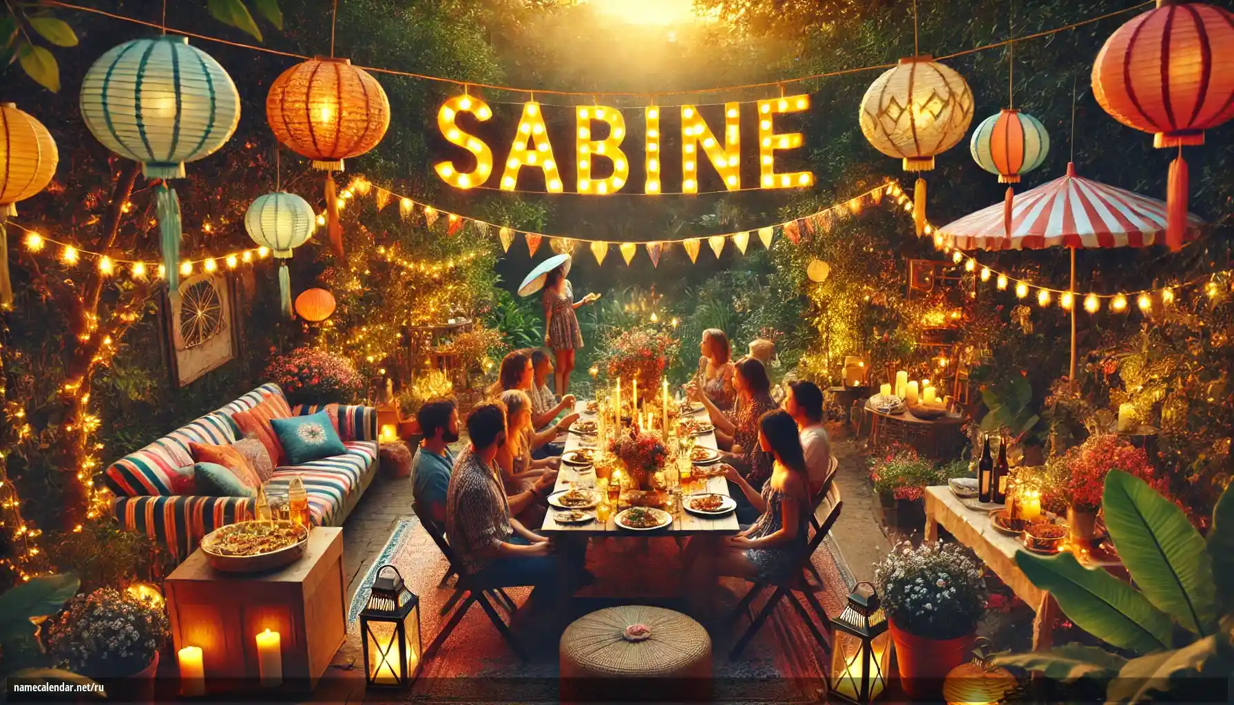 Празднование именин и именин - Sabine