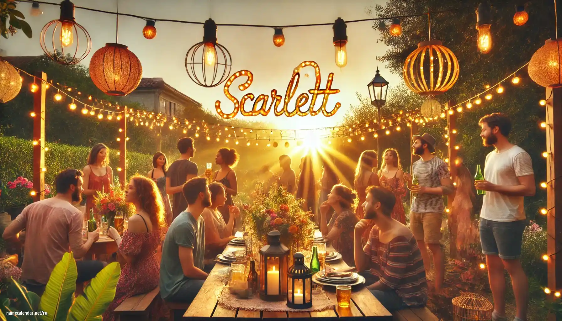 Празднование именин и именин - Scarlett