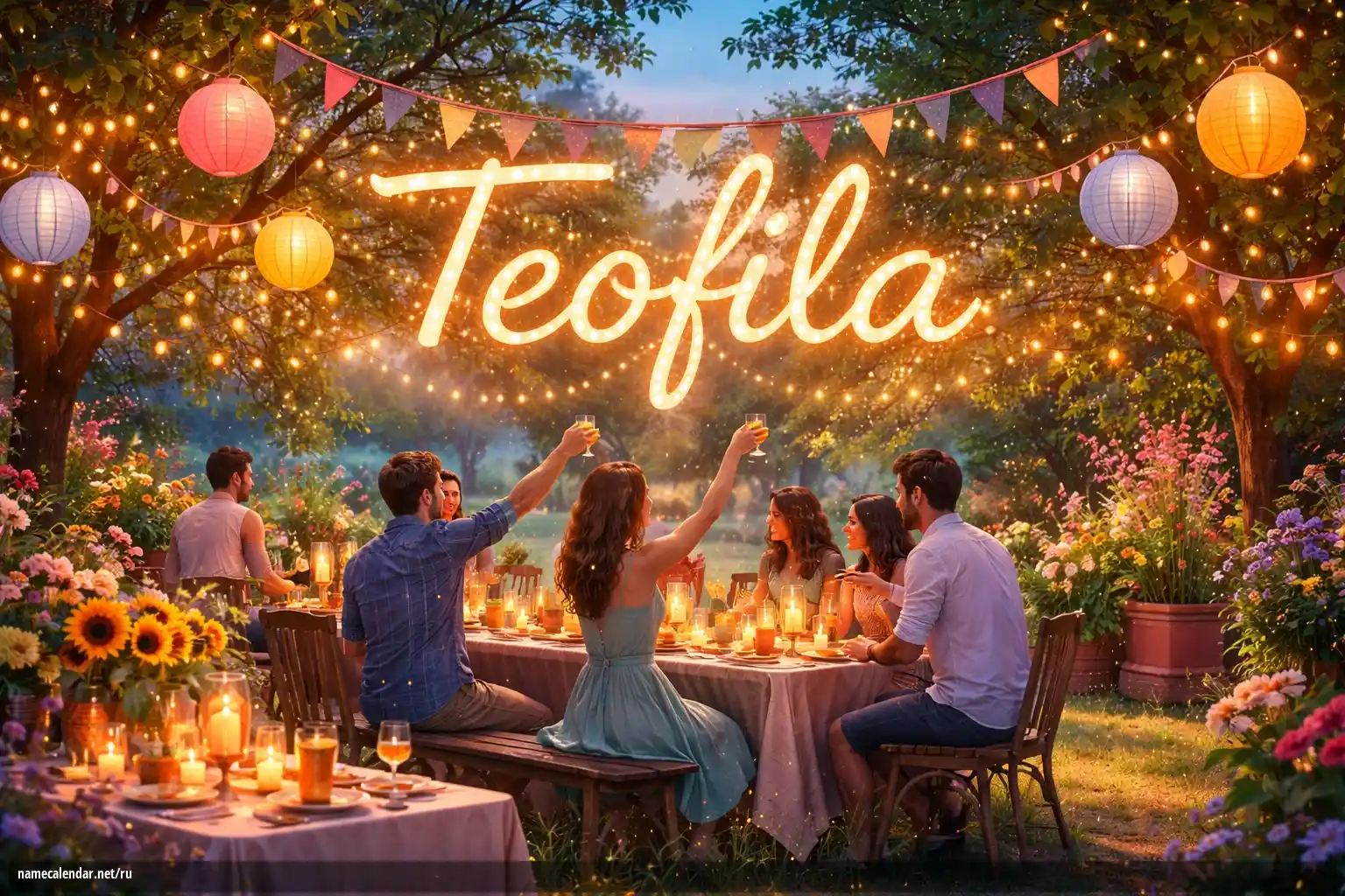 Празднование именин и именин - Teofila